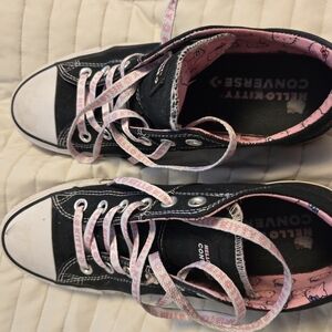 Converse Black and‎ Pink Hello Kitty Sneakers